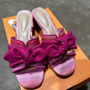 Stylish Pink Bow Women's Sandals